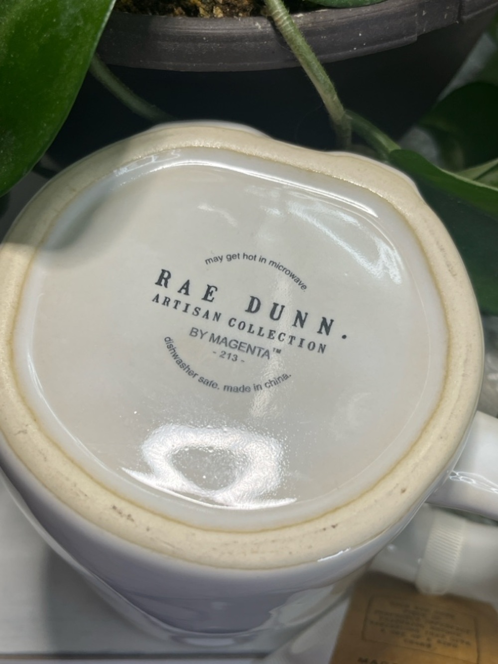 Rae Dunn White 'BLESSED' Floral Ceramic Mug - Picture 6 of 6